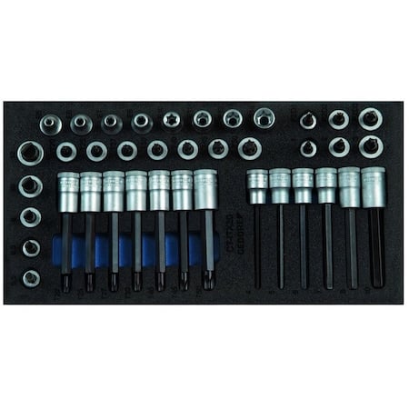 Screwdriver Bit Socket Set, 3/8