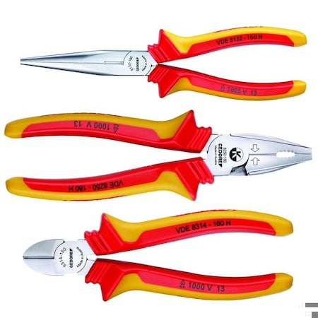 Vde Pliers Set W/ Vde Insulating Sleeves MPN:1550594