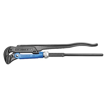 17 in L 1 1/2 in Cap. Alloy Steel Swedish Pipe Wrench MPN:175 1.1/2