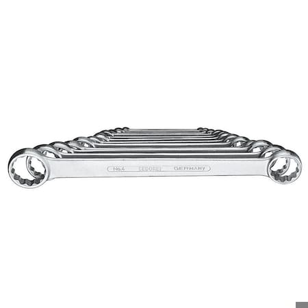 Ring Wrench Set, Flat, 12 pcs., 6-32mm, SAE or Metric: Metric MPN:4-12