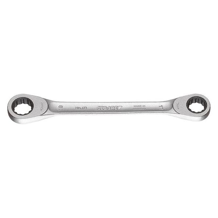Ratchet Double Box End Wrench, 1/2x9/16