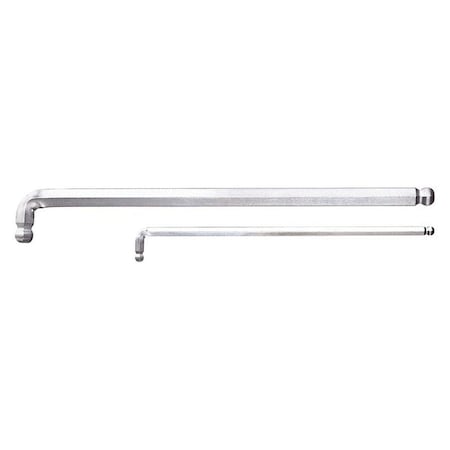 Metric Plain Ball Hex Key Hex Key, 4 mm Tip Size, 5 43/64 in Long, 37/64 in Short MPN:42 DKEL 4
