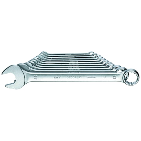 Combination Wrench Set, 11 pcs., 8-22mm, SAE or Metric: Metric MPN:7-011