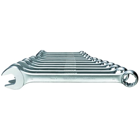 Combination Wrench Set, 12 pcs., 10-32mm, Wrench Head Sizes: 10mm to 32mm MPN:7-012