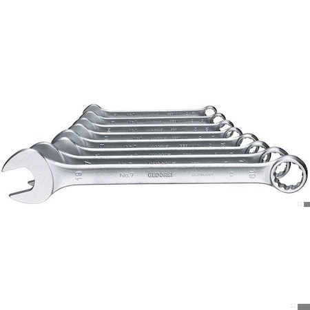 Combination Wrench Set, 8 pcs., 8-19mm, SAE or Metric: Metric MPN:7-080