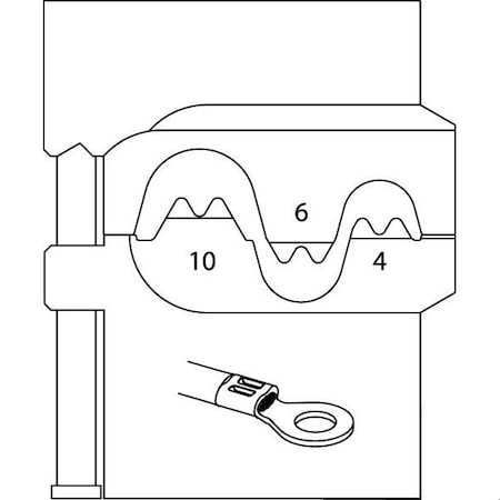 Module Insert, Non-Insulated Terminals, Capacity: 35.2 cu. ft. MPN:8140-03