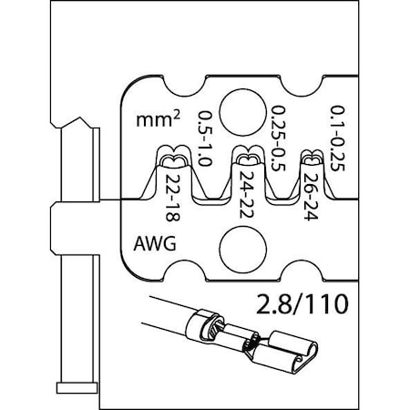 Module Inert, Flat Plugs, 2.8 MPN:8140-09