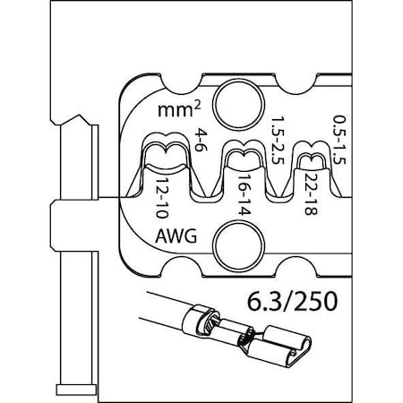 Module Inert, Flat Plugs, 6.3 MPN:8140-11