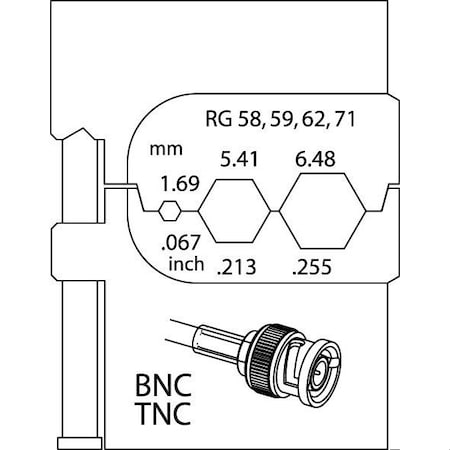 Module Insert For Coax Cables MPN:8140-14