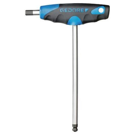 Metric Plain Ball Hex Key Hex Key, 10 mm Tip Size, 9 3/8 in Long, 5 5/16 in Short MPN:DT 2142 10