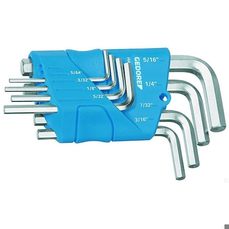 8 Piece SAE L-Shape Hex Key Set, H 42-88 A MPN:H 42-88 A