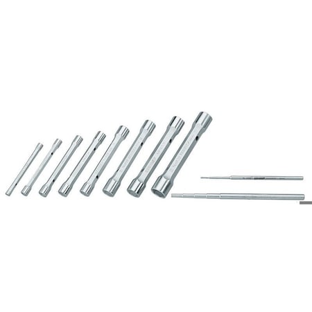 Tubular Box Wrench Set, 8 pcs., 6-22mm, SAE or Metric: Metric MPN:KD 626-8