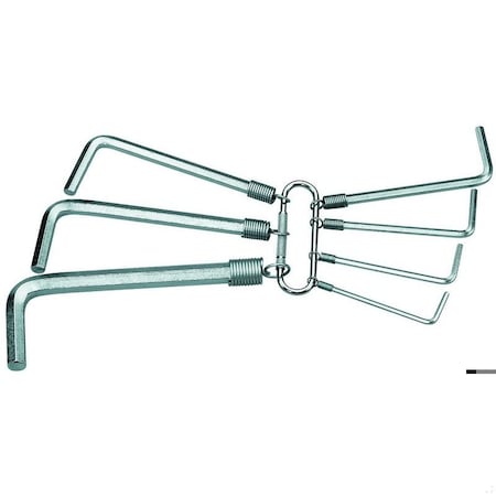 7 Piece Metric L-Shape Hex Key Set, S 42-07 MPN:S 42-07