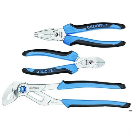 Pliers Set, 3 pcs., Overall Length: 10