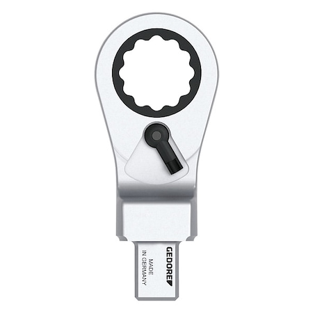 Reversible Ratchet Wrench Head, 43/64