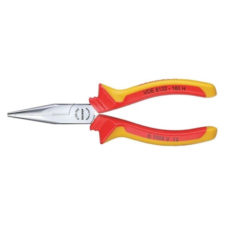 Insulated, Needle Nose Pliers, 6-1/4