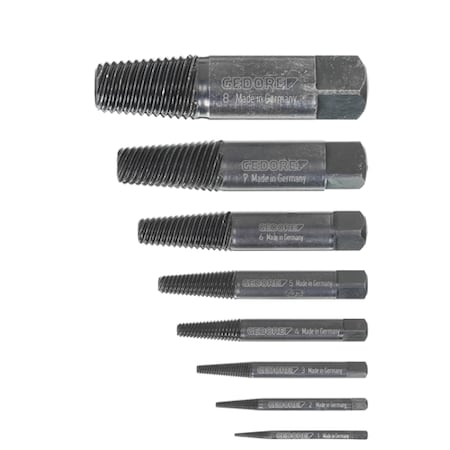 Bolt Extractor Set, 8 pcs., M3-M45 MPN:8551-88