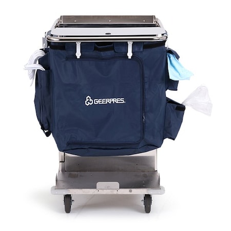 Cleaning Cart Replacement Bag, Blue MPN:100075