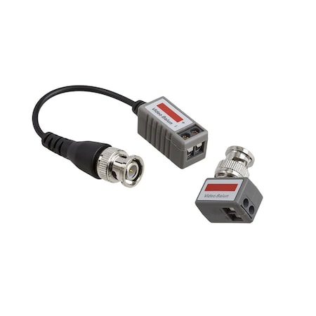 CCTV Balun, BNC Male and BNC Pigtail, PR MPN:BLN-MTPT2