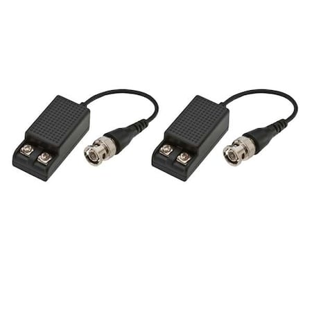 CCTV Balun, BNC pigtail to screw term, PR MPN:BLN-STPT2