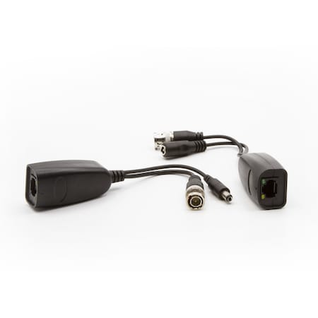 Video Balun, male/female power contacts. MPN:HDB-PVRJ45PT2