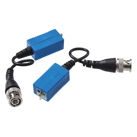 Video Balun w/BNC Pigtail, Blue, PK2 MPN:HDB-RJPT2