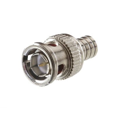 RG59 PVC, RG6 TFE BNC Male 2 Pc Cr, PK10 MPN:301-0TP