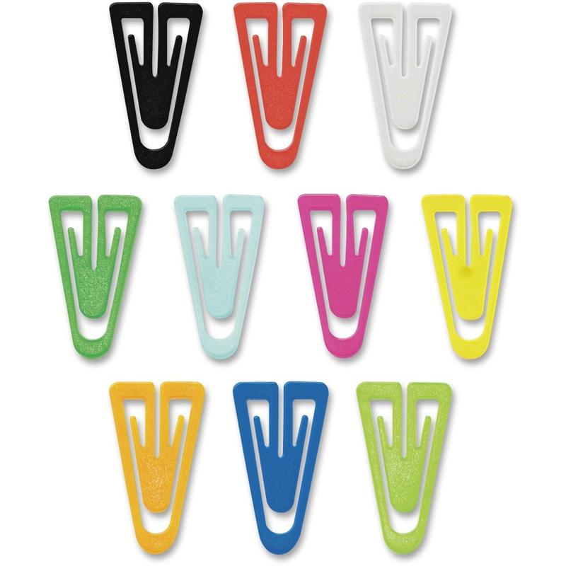 Gem Office Products Triangular Paper Clips, Box Of 200, Large, Assorted Colors (Min Order Qty 6) MPN:PC0600