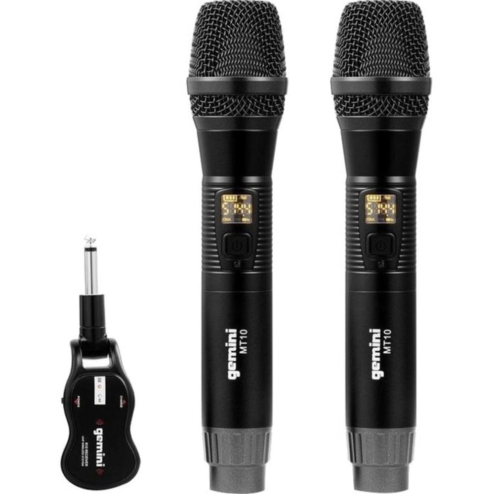 gemini GMU M200: UHF Dual Wireless Microphone System 512 MHz to 541.70 MHz Operating Frequency 164.04 ft Operating Range MPN:GMU-M200