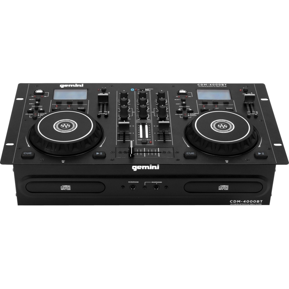 gemini CDM 4000BT: Dual CD/USB Media Player with Bluetooth CD R CD DA Playback 2 Disc(s) Black MPN:CDM-4000BT
