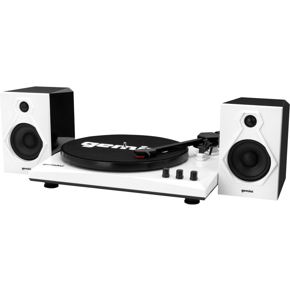 Gemini Sound TT-900 Stereo Turntable System - Belt DriveAutomatic Tone Arm - 78, 45, 33 rpm - Black, White - Bluetooth - Audio Line Out MPN:TT-900BW