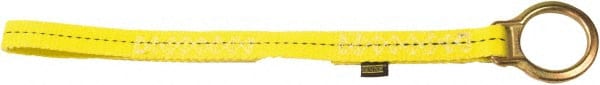 Fall Protection D-Ring Extension: Polyester, Yellow, Use with All Full-Body Harnesses & All Harnesses MPN:540PW