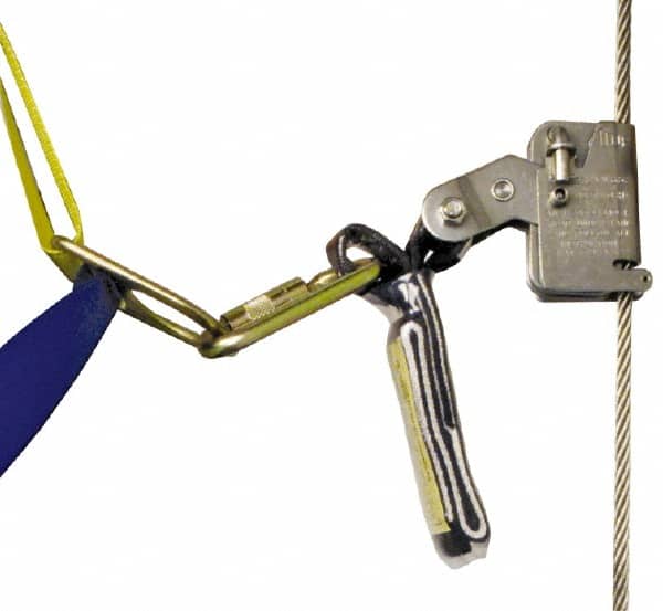 Fall Protection Safety Sleeve with Energy Absorber & Carabiner: Use with Gemtor - 6,000 Series Ladder Safety Systems MPN:6002