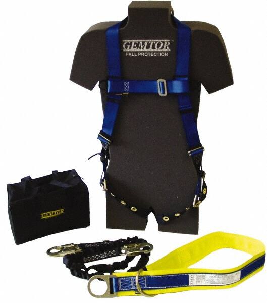 Fall Protection Kits, Kit Type: General Use Fall Protection Kit , Harness Size: Universal , Includes: Anchor Sling, Carrying Bag, Energy Absorbing Lanyard MPN:VP843-2