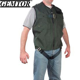 Gemtor 846377-3 Vest Full-Body Harness - Green - CSA - Large 846377-3