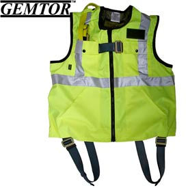 Gemtor 846427-3 Vest Full-Body Harness - Hi-Viz Yellow - Large 846427-3