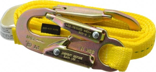 6 Ft. Long, 350 Lbs. Capacity, Single Leg, Polyester Webbing Lifeline MPN:261L6