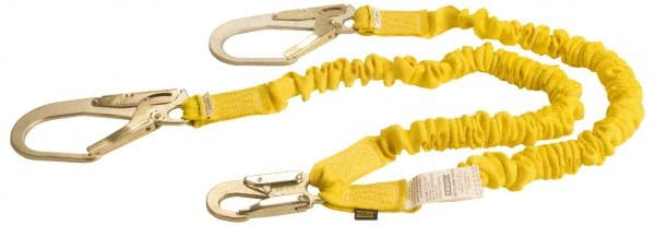 Lanyards & Lifelines; Load Capacity: 350lb ; Type: Shock Absorbing Lanyard ; Length (Inch): 72 ; Anchorage End Connection: Locking Snap Hook ; Harness Connection: Locking Snap Hook ; For Arc Flash Work: No MPN:D11ELYZ6