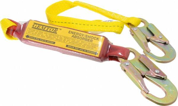 Lanyards & Lifelines; Load Capacity: 350lb; Type: Shock Absorbing Lanyard; Length (Inch): 48; Anchorage End Connection: Locking Snap Hook; Harness Connection: Locking Snap Hook; For Arc Flash Work: No MPN:SP1101L4