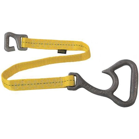 Hose Strap, Polyester/Aluminum, Yellow MPN:571