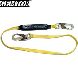 Gemtor VP156-6 Energy Absorbing Lanyard w/ Pack 6 ft. Orange VP156-6