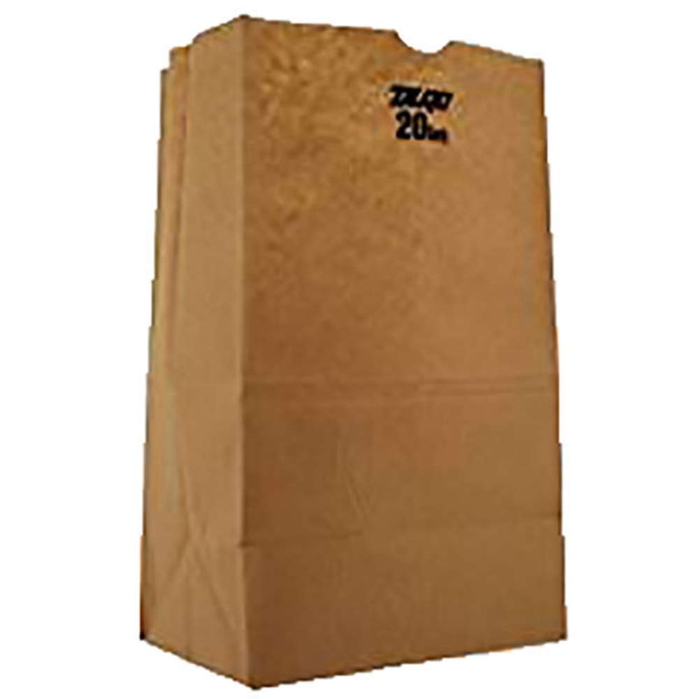 Duro Novolex #420 Paper Bags, 16 1/8inH x 8 1/4inW x 5 5/16inD, Kraft, Pack Of 500 MPN:18421