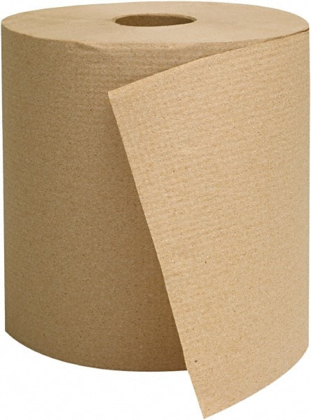 Paper Towels: Hard Roll, 6 Rolls, Roll, 1 Ply, Brown MPN:GEN1825