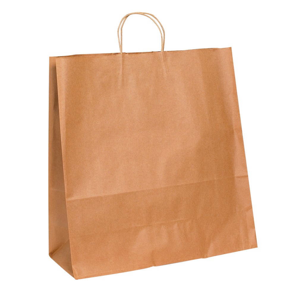 Partners Brand Paper Shopping Bags, 18 3/4in x 18inW x 7inD, Kraft, Case Of 200 MPN:BGS111K