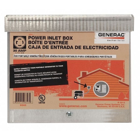 30A ALU PWR Inlet Box MPN:6343