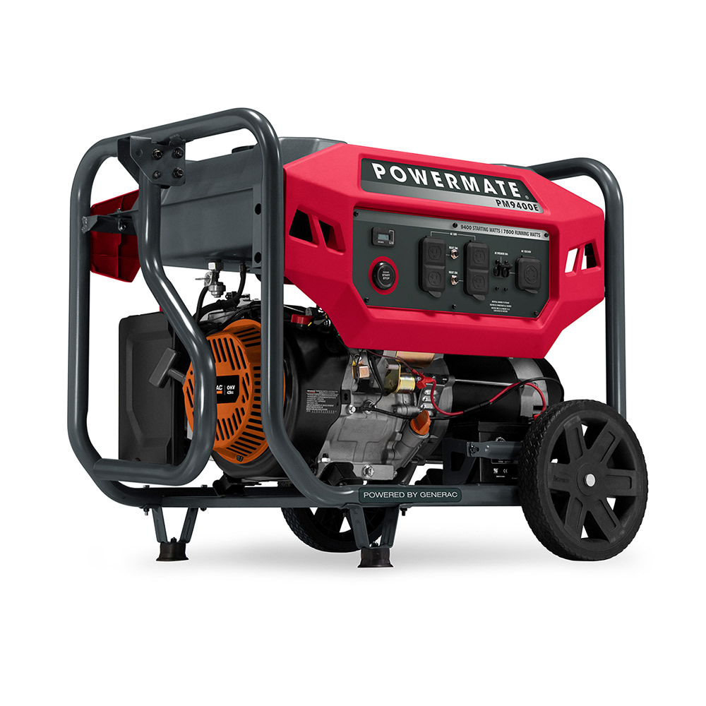 Powermate PM9400E Portable Generator With 8-Gallon Tank MPN:P008030