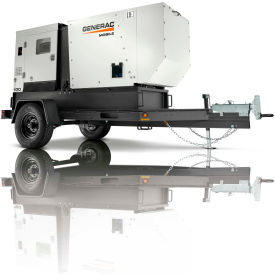 Generac MDG100DF4 Mobile Diesel Generator 80/85kW John Deere Engine w/Single-Axle Trailer MDG100DF4-STD3