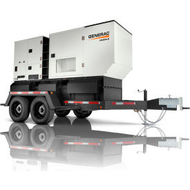 Generac MDG175DF4 Mobile Diesel Generator 140/155kW John Deere Engine w/Single-Axle Trailer MDG175DF4-STD3