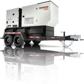 Generac MDG250DF4 Mobile Diesel Generator 200/220kW John Deere Engine w/Single-Axle Trailer MDG250DF4-STD3