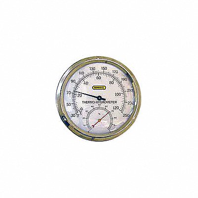 Indoor Analog Hygrometer 30 to 250 F MPN:3LYU4